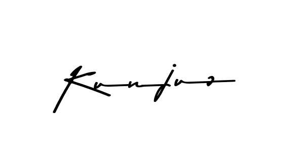 You should practise on your own different ways (Asem Kandis PERSONAL USE) to write your name (Kunjuz) in signature. don't let someone else do it for you. Kunjuz signature style 9 images and pictures png