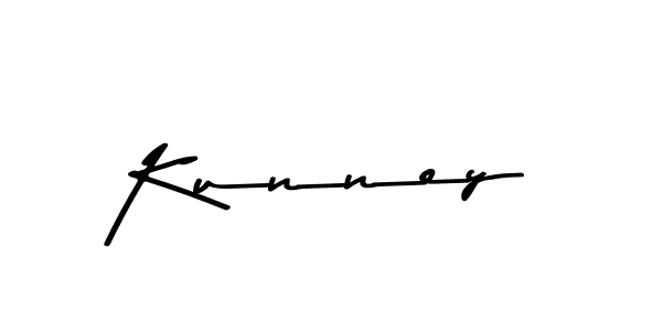 Make a beautiful signature design for name Kunney. With this signature (Asem Kandis PERSONAL USE) style, you can create a handwritten signature for free. Kunney signature style 9 images and pictures png