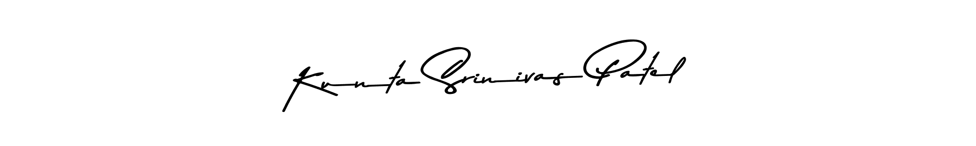 Use a signature maker to create a handwritten signature online. With this signature software, you can design (Asem Kandis PERSONAL USE) your own signature for name Kunta Srinivas Patel. Kunta Srinivas Patel signature style 9 images and pictures png