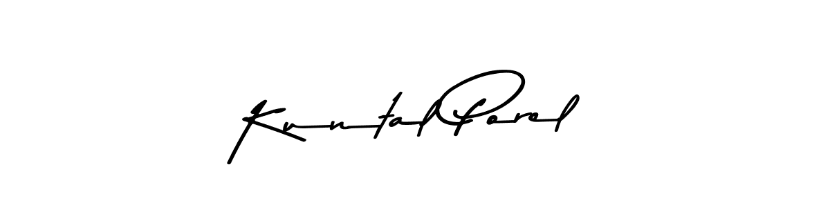Kuntal Porel stylish signature style. Best Handwritten Sign (Asem Kandis PERSONAL USE) for my name. Handwritten Signature Collection Ideas for my name Kuntal Porel. Kuntal Porel signature style 9 images and pictures png