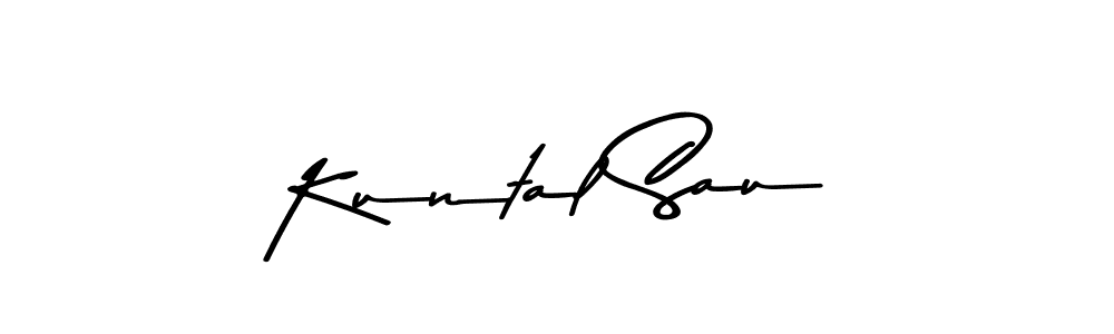Create a beautiful signature design for name Kuntal Sau. With this signature (Asem Kandis PERSONAL USE) fonts, you can make a handwritten signature for free. Kuntal Sau signature style 9 images and pictures png