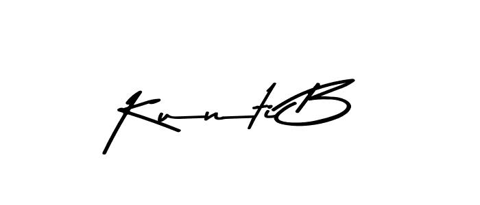 The best way (Asem Kandis PERSONAL USE) to make a short signature is to pick only two or three words in your name. The name Kunti B include a total of six letters. For converting this name. Kunti B signature style 9 images and pictures png