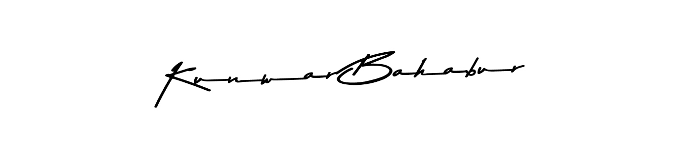 How to make Kunwar Bahabur name signature. Use Asem Kandis PERSONAL USE style for creating short signs online. This is the latest handwritten sign. Kunwar Bahabur signature style 9 images and pictures png