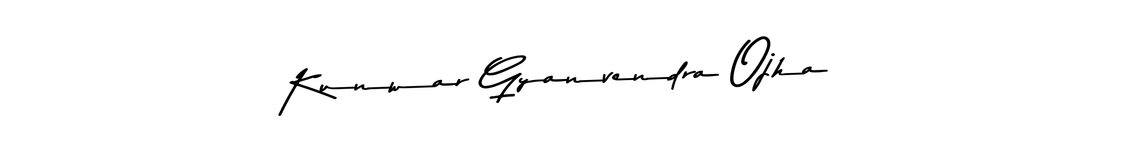 Kunwar Gyanvendra Ojha stylish signature style. Best Handwritten Sign (Asem Kandis PERSONAL USE) for my name. Handwritten Signature Collection Ideas for my name Kunwar Gyanvendra Ojha. Kunwar Gyanvendra Ojha signature style 9 images and pictures png