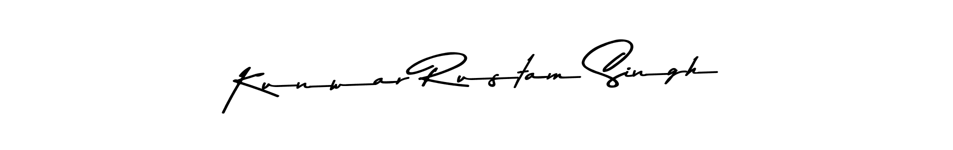 Design your own signature with our free online signature maker. With this signature software, you can create a handwritten (Asem Kandis PERSONAL USE) signature for name Kunwar Rustam Singh. Kunwar Rustam Singh signature style 9 images and pictures png