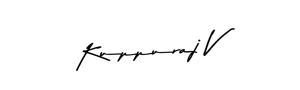 You should practise on your own different ways (Asem Kandis PERSONAL USE) to write your name (Kuppuraj V) in signature. don't let someone else do it for you. Kuppuraj V signature style 9 images and pictures png