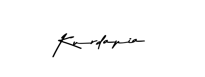 How to make Kurdapia name signature. Use Asem Kandis PERSONAL USE style for creating short signs online. This is the latest handwritten sign. Kurdapia signature style 9 images and pictures png