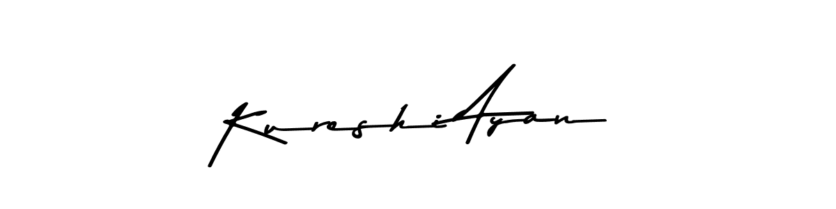 Use a signature maker to create a handwritten signature online. With this signature software, you can design (Asem Kandis PERSONAL USE) your own signature for name Kureshi Ayan. Kureshi Ayan signature style 9 images and pictures png