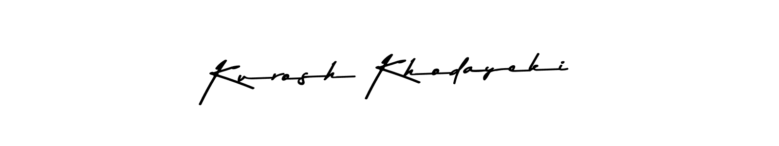 if you are searching for the best signature style for your name Kurosh Khodayeki. so please give up your signature search. here we have designed multiple signature styles  using Asem Kandis PERSONAL USE. Kurosh Khodayeki signature style 9 images and pictures png