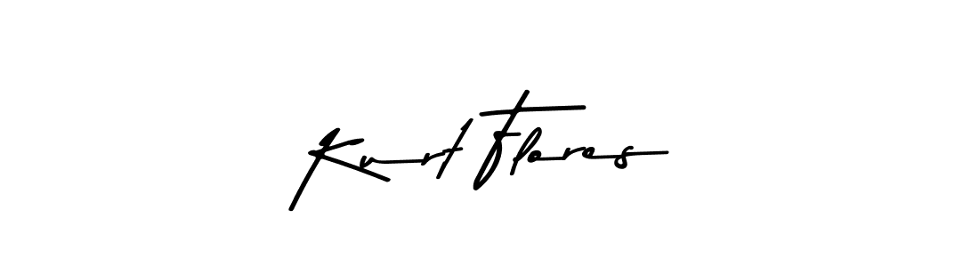 How to make Kurt Flores name signature. Use Asem Kandis PERSONAL USE style for creating short signs online. This is the latest handwritten sign. Kurt Flores signature style 9 images and pictures png