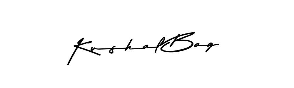 Create a beautiful signature design for name Kushal Bag. With this signature (Asem Kandis PERSONAL USE) fonts, you can make a handwritten signature for free. Kushal Bag signature style 9 images and pictures png
