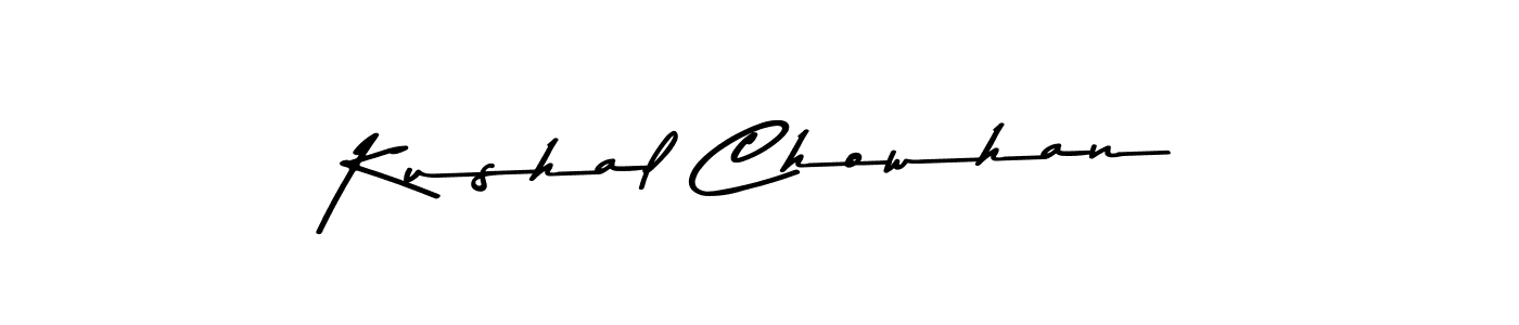 Use a signature maker to create a handwritten signature online. With this signature software, you can design (Asem Kandis PERSONAL USE) your own signature for name Kushal Chowhan. Kushal Chowhan signature style 9 images and pictures png