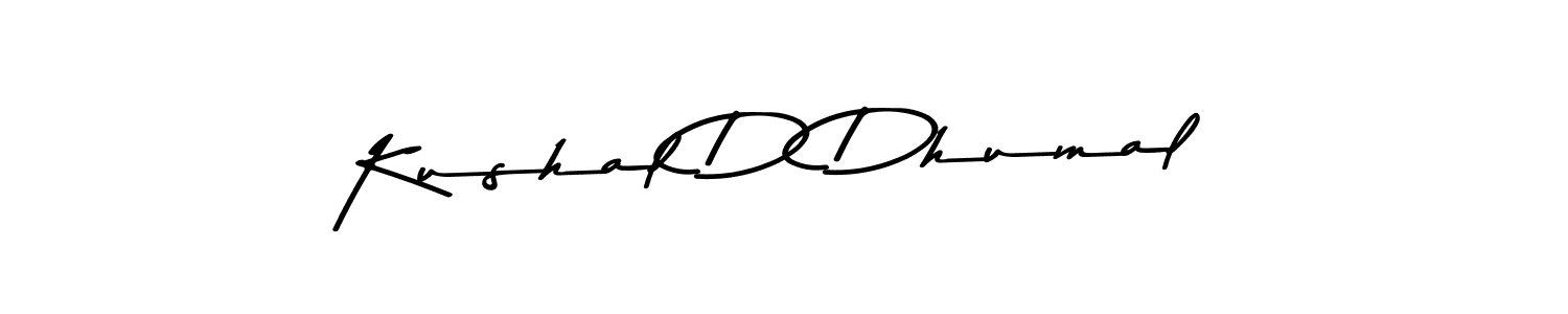 Use a signature maker to create a handwritten signature online. With this signature software, you can design (Asem Kandis PERSONAL USE) your own signature for name Kushal D Dhumal. Kushal D Dhumal signature style 9 images and pictures png