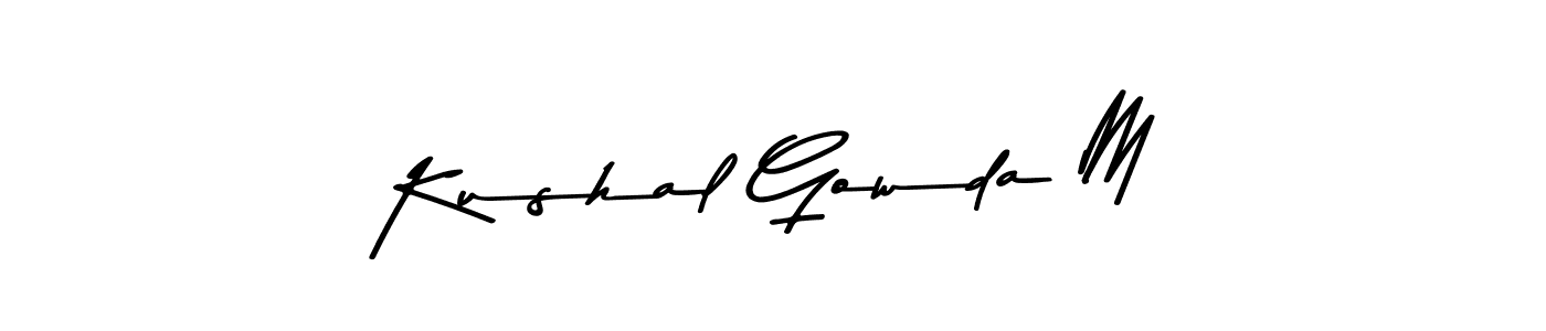 How to Draw Kushal Gowda M signature style? Asem Kandis PERSONAL USE is a latest design signature styles for name Kushal Gowda M. Kushal Gowda M signature style 9 images and pictures png
