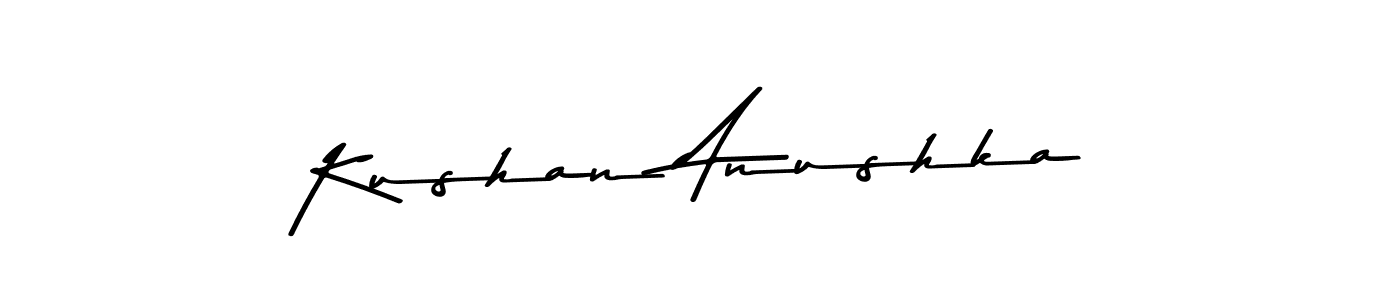 The best way (Asem Kandis PERSONAL USE) to make a short signature is to pick only two or three words in your name. The name Kushan Anushka include a total of six letters. For converting this name. Kushan Anushka signature style 9 images and pictures png