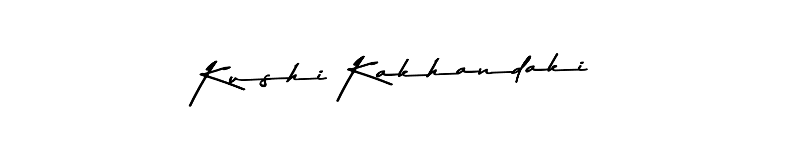 Use a signature maker to create a handwritten signature online. With this signature software, you can design (Asem Kandis PERSONAL USE) your own signature for name Kushi Kakhandaki. Kushi Kakhandaki signature style 9 images and pictures png