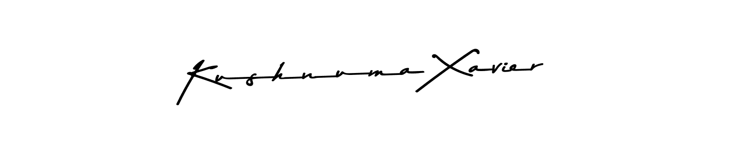 Also You can easily find your signature by using the search form. We will create Kushnuma Xavier name handwritten signature images for you free of cost using Asem Kandis PERSONAL USE sign style. Kushnuma Xavier signature style 9 images and pictures png