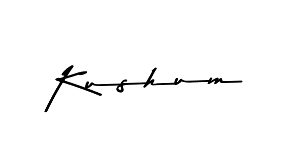 How to make Kushum name signature. Use Asem Kandis PERSONAL USE style for creating short signs online. This is the latest handwritten sign. Kushum signature style 9 images and pictures png