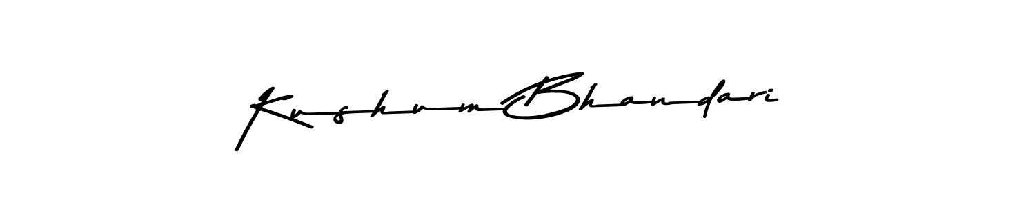 Asem Kandis PERSONAL USE is a professional signature style that is perfect for those who want to add a touch of class to their signature. It is also a great choice for those who want to make their signature more unique. Get Kushum Bhandari name to fancy signature for free. Kushum Bhandari signature style 9 images and pictures png