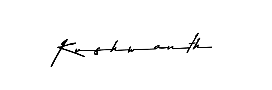 Make a beautiful signature design for name Kushwanth. With this signature (Asem Kandis PERSONAL USE) style, you can create a handwritten signature for free. Kushwanth signature style 9 images and pictures png