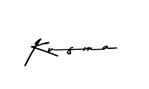 Make a beautiful signature design for name Kusma. With this signature (Asem Kandis PERSONAL USE) style, you can create a handwritten signature for free. Kusma signature style 9 images and pictures png