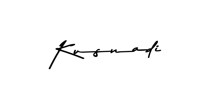 Design your own signature with our free online signature maker. With this signature software, you can create a handwritten (Asem Kandis PERSONAL USE) signature for name Kusnadi. Kusnadi signature style 9 images and pictures png