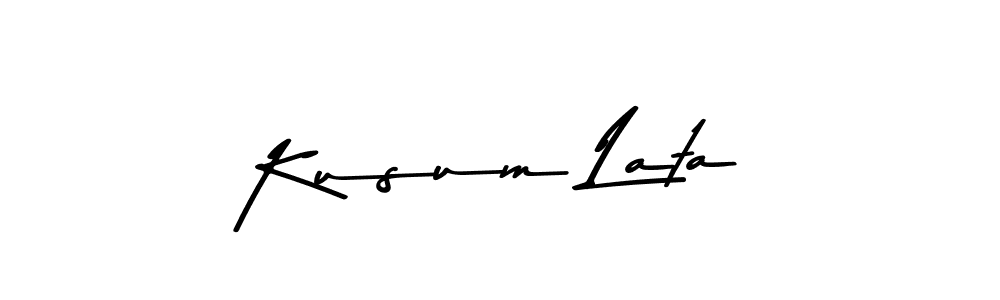 How to make Kusum Lata signature? Asem Kandis PERSONAL USE is a professional autograph style. Create handwritten signature for Kusum Lata name. Kusum Lata signature style 9 images and pictures png