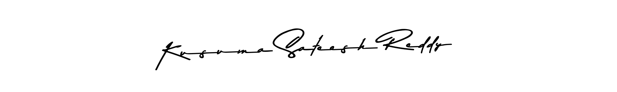 Use a signature maker to create a handwritten signature online. With this signature software, you can design (Asem Kandis PERSONAL USE) your own signature for name Kusuma Sateesh Reddy. Kusuma Sateesh Reddy signature style 9 images and pictures png