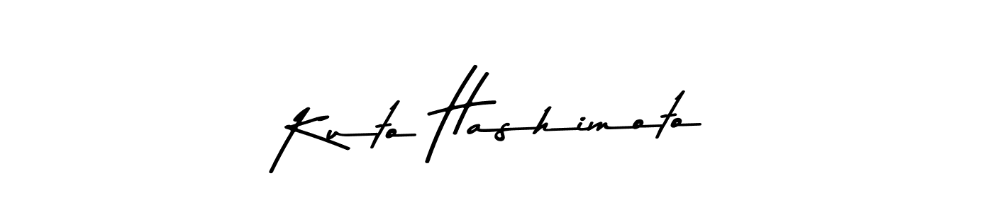 Make a beautiful signature design for name Kuto Hashimoto. With this signature (Asem Kandis PERSONAL USE) style, you can create a handwritten signature for free. Kuto Hashimoto signature style 9 images and pictures png