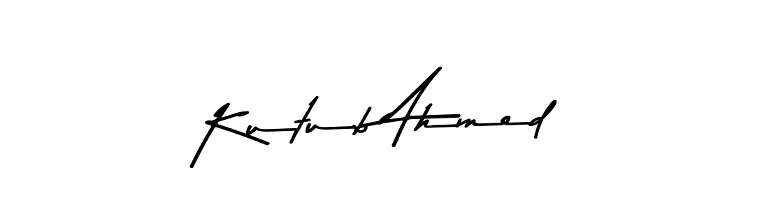 Create a beautiful signature design for name Kutub Ahmed. With this signature (Asem Kandis PERSONAL USE) fonts, you can make a handwritten signature for free. Kutub Ahmed signature style 9 images and pictures png