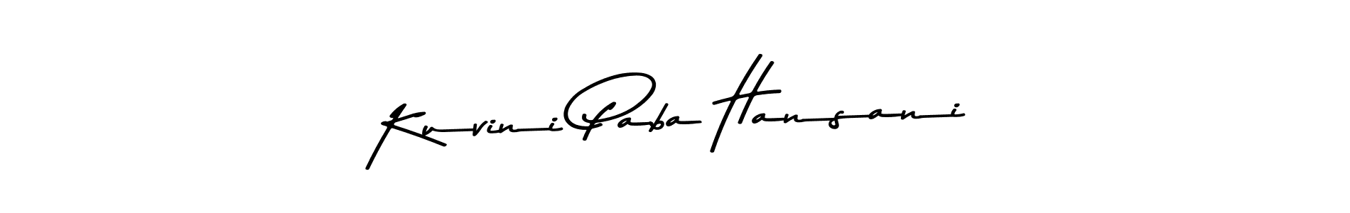 Kuvini Paba Hansani stylish signature style. Best Handwritten Sign (Asem Kandis PERSONAL USE) for my name. Handwritten Signature Collection Ideas for my name Kuvini Paba Hansani. Kuvini Paba Hansani signature style 9 images and pictures png