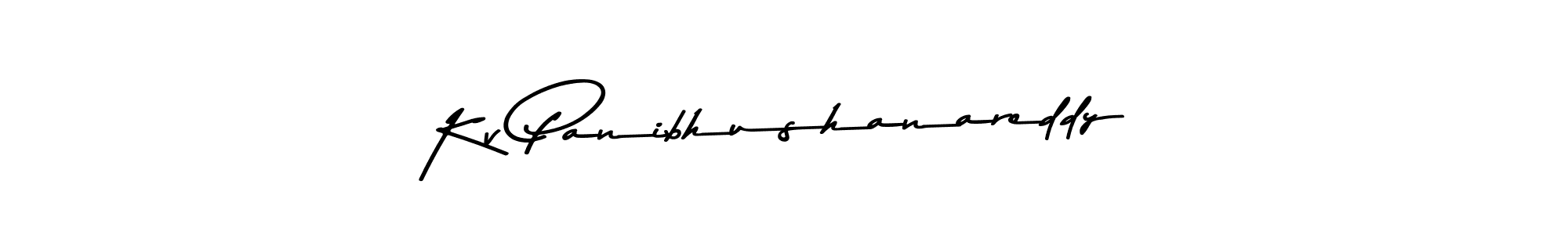 How to make Kv Panibhushanareddy name signature. Use Asem Kandis PERSONAL USE style for creating short signs online. This is the latest handwritten sign. Kv Panibhushanareddy signature style 9 images and pictures png