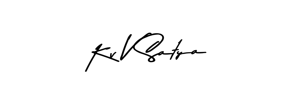 It looks lik you need a new signature style for name Kv V Satya. Design unique handwritten (Asem Kandis PERSONAL USE) signature with our free signature maker in just a few clicks. Kv V Satya signature style 9 images and pictures png
