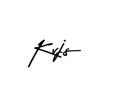 Create a beautiful signature design for name Kvjs. With this signature (Asem Kandis PERSONAL USE) fonts, you can make a handwritten signature for free. Kvjs signature style 9 images and pictures png