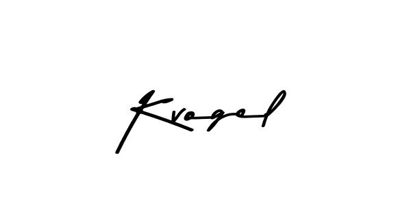 How to make Kvogel name signature. Use Asem Kandis PERSONAL USE style for creating short signs online. This is the latest handwritten sign. Kvogel signature style 9 images and pictures png