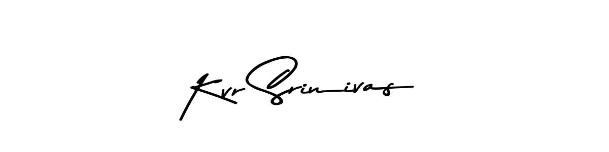 Create a beautiful signature design for name Kvr Srinivas. With this signature (Asem Kandis PERSONAL USE) fonts, you can make a handwritten signature for free. Kvr Srinivas signature style 9 images and pictures png