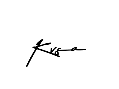 Design your own signature with our free online signature maker. With this signature software, you can create a handwritten (Asem Kandis PERSONAL USE) signature for name Kvsa. Kvsa signature style 9 images and pictures png