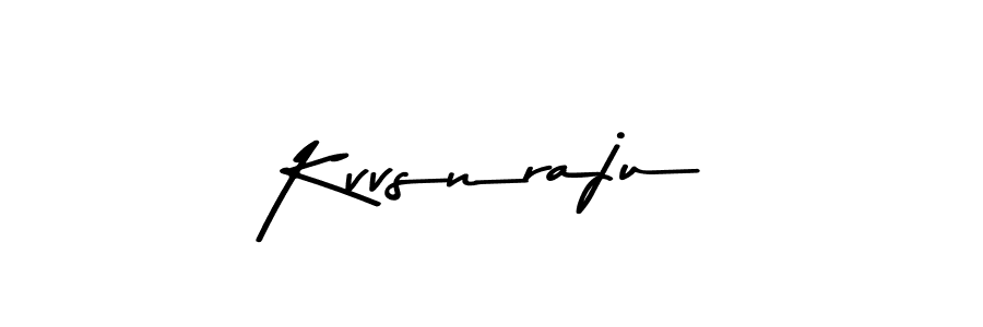 How to make Kvvsnraju name signature. Use Asem Kandis PERSONAL USE style for creating short signs online. This is the latest handwritten sign. Kvvsnraju signature style 9 images and pictures png