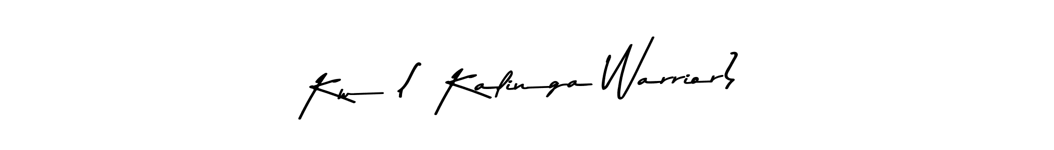 How to make Kw ( Kalinga Warrior) name signature. Use Asem Kandis PERSONAL USE style for creating short signs online. This is the latest handwritten sign. Kw ( Kalinga Warrior) signature style 9 images and pictures png