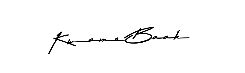 Make a beautiful signature design for name Kwame Baah. With this signature (Asem Kandis PERSONAL USE) style, you can create a handwritten signature for free. Kwame Baah signature style 9 images and pictures png