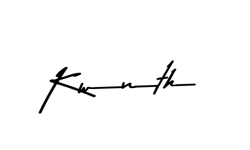 Use a signature maker to create a handwritten signature online. With this signature software, you can design (Asem Kandis PERSONAL USE) your own signature for name Kwnth. Kwnth signature style 9 images and pictures png