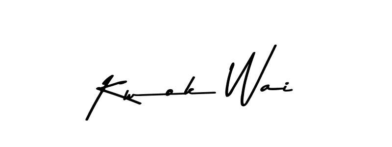 Use a signature maker to create a handwritten signature online. With this signature software, you can design (Asem Kandis PERSONAL USE) your own signature for name Kwok Wai. Kwok Wai signature style 9 images and pictures png