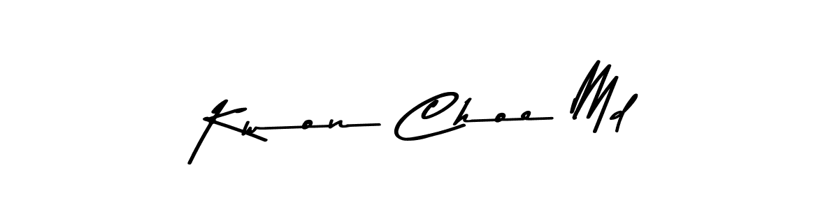 Create a beautiful signature design for name Kwon Choe Md. With this signature (Asem Kandis PERSONAL USE) fonts, you can make a handwritten signature for free. Kwon Choe Md signature style 9 images and pictures png