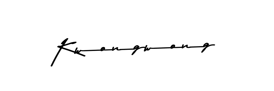 Create a beautiful signature design for name Kwongwong. With this signature (Asem Kandis PERSONAL USE) fonts, you can make a handwritten signature for free. Kwongwong signature style 9 images and pictures png