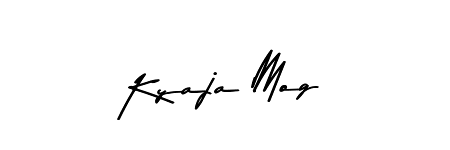 Design your own signature with our free online signature maker. With this signature software, you can create a handwritten (Asem Kandis PERSONAL USE) signature for name Kyaja Mog. Kyaja Mog signature style 9 images and pictures png