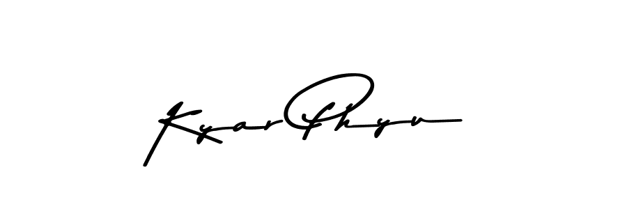 Also You can easily find your signature by using the search form. We will create Kyar Phyu name handwritten signature images for you free of cost using Asem Kandis PERSONAL USE sign style. Kyar Phyu signature style 9 images and pictures png