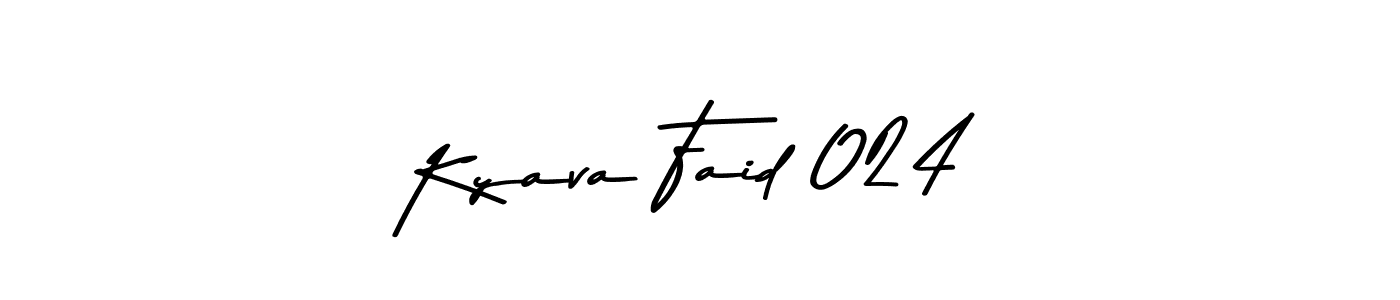 How to make Kyava Faid 024 signature? Asem Kandis PERSONAL USE is a professional autograph style. Create handwritten signature for Kyava Faid 024 name. Kyava Faid 024 signature style 9 images and pictures png