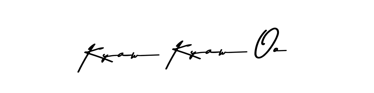 Make a beautiful signature design for name Kyaw Kyaw Oo. With this signature (Asem Kandis PERSONAL USE) style, you can create a handwritten signature for free. Kyaw Kyaw Oo signature style 9 images and pictures png