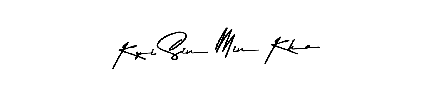 Kyi Sin Min Kha stylish signature style. Best Handwritten Sign (Asem Kandis PERSONAL USE) for my name. Handwritten Signature Collection Ideas for my name Kyi Sin Min Kha. Kyi Sin Min Kha signature style 9 images and pictures png