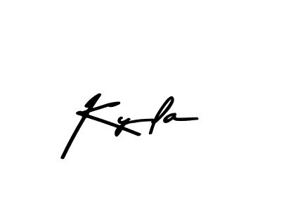 You should practise on your own different ways (Asem Kandis PERSONAL USE) to write your name (Kyla) in signature. don't let someone else do it for you. Kyla signature style 9 images and pictures png